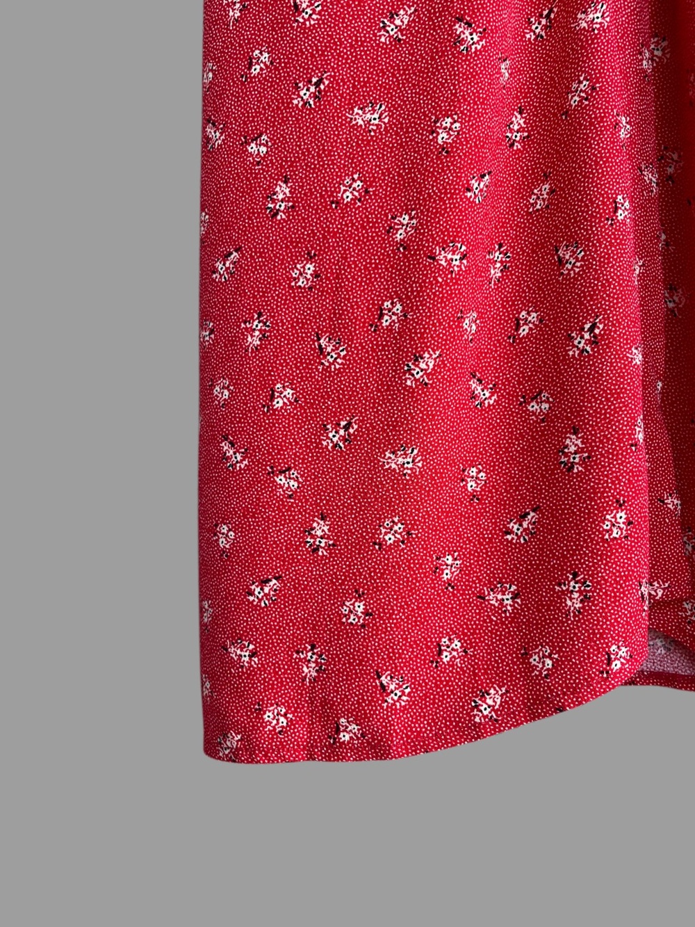 ROUJE Red & White Floral Dot Printed Button Down V Neck Laura Midi Dress 38, 4/6 - Picture 10 of 17